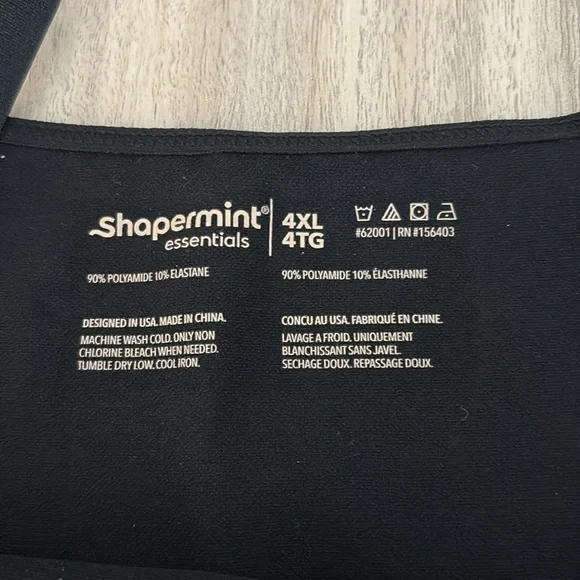 New Shapermint All Day Every Day Scoop Neck Cami Black Size 4X Stretch Shapewear - Picture 5 of 7